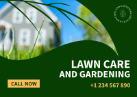 Lawn and Gardening Service Postcard Design