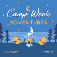 Moonlit Campground Instagram Post