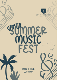 Fun Summer Playlist Flyer