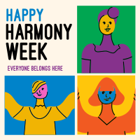 Harmony Diverse People Instagram Post
