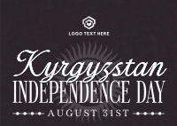 Kyrgyzstan Independence Day Postcard