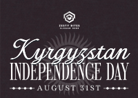 Kyrgyzstan Independence Day Postcard Image Preview