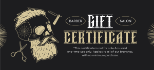 Vintage Barber Gift Certificate Image Preview