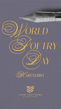 World Poetry Day Pen TikTok Video