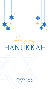 Simple Hanukkah Greeting Instagram Story