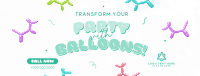 Quirky Party Balloons Facebook Cover