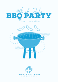 Come at Our 4th of July BBQ Party  Poster