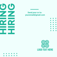Hiring Send Your CV Linkedin Post Design