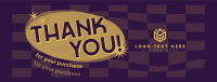 Checkered Thank You Facebook Cover