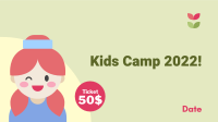 Cute Kids Camp Facebook Event Cover