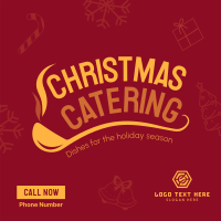 Christmas Catering Instagram Post Design