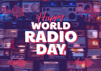 Celebrate World Radio Day Postcard