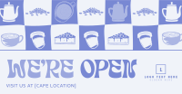 Checkered Open Cafe Facebook Ad