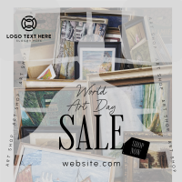 World Art Day Sale Instagram Post