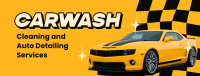 Carwash Cleaning Service Facebook Cover Image Preview