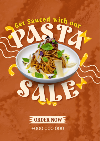 Saucy Pasta Sale Poster