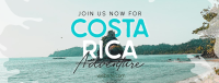 Welcome To Costa Rica Facebook Cover Image Preview