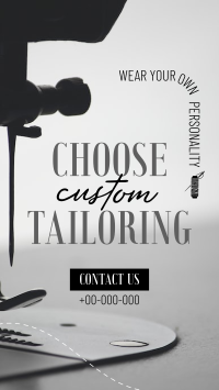 Choose Custom Tailoring Facebook Story