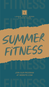 Getting Summer Fit Facebook Story Design