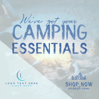 Camping Gear Essentials Instagram Post Design