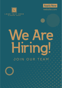 Circles & Patterns Hiring Poster