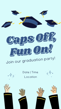 Caps Off Fun On Graduation Party Instagram Story