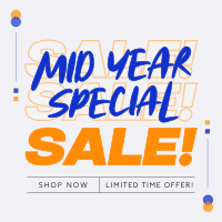 Minimalist Mid Year Sale Instagram Post