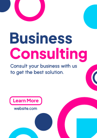 Abstract and Shapes Business Consult Flyer