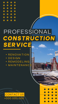 Modern Construction Service TikTok Video