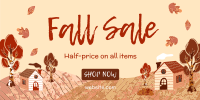 Autumn Leaves Sale Twitter Post