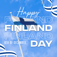 Simple Finland Indepence Day Instagram Post