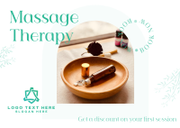 Massage Treatment Postcard