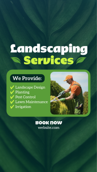 Landscaping Services List Instagram Story