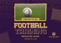 Football Camp Training Postcard