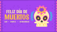 Dia de los Muertos Greeting Facebook Event Cover