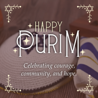 Celebrating Purim Instagram Post