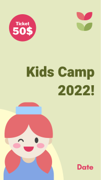 Cute Kids Camp Instagram Story