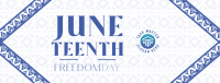 Juneteenth Freedom Revolution Facebook Cover Image Preview