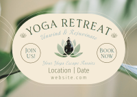 Yoga Retreat Day Postcard