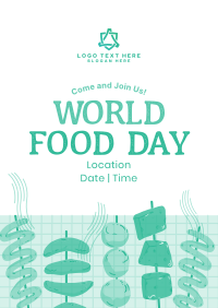 Yummy Street foods Day Poster