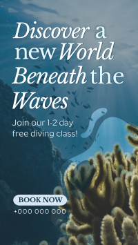 Waves Freediving Class Facebook Story