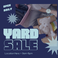 Quirky Yard Sale Instagram Post Design