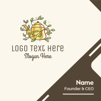 Kettle Teapot Vine Business Card Image Preview