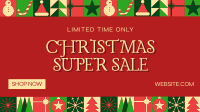 Modern Christmas Sale Facebook Event Cover