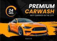 Premium Carwash Postcard