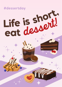 Cute Dessert Greeting Poster