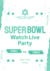 Football Watch Party Flyer