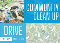 Community Clean Up Drive Postcard