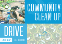 Community Clean Up Drive Postcard Image Preview