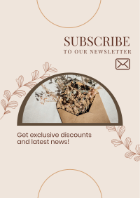 Dried Flowers Newsletter Poster